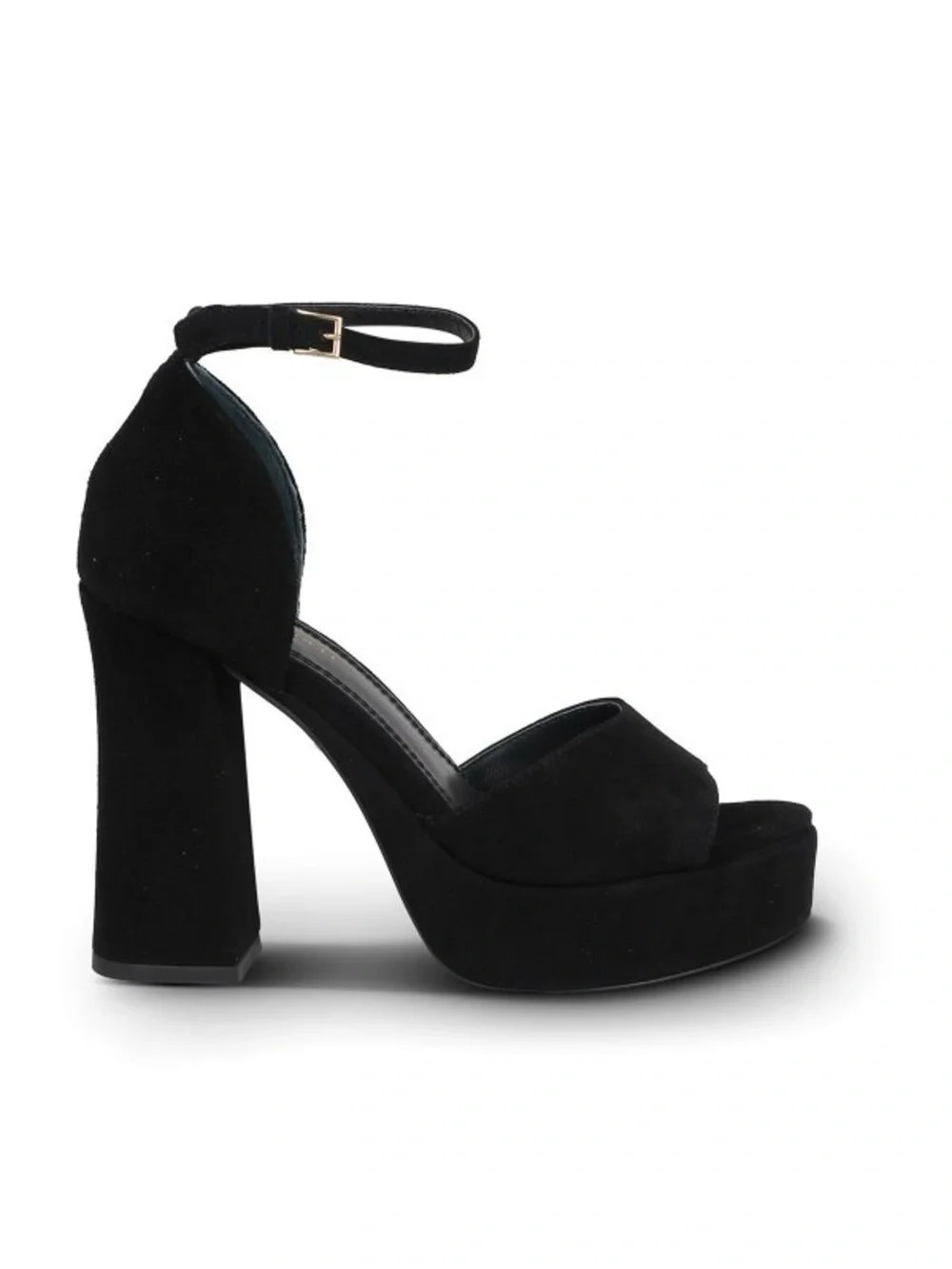Tory Burch Black Suede Platform Block Heel Sandals, Size 11 - Picture 1 of 11